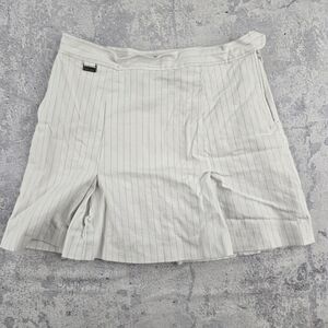 Ralph Lauren White Pleated Mini Wrap Skirt